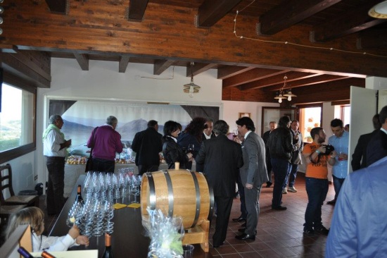 The tasting room at Angelucci winery